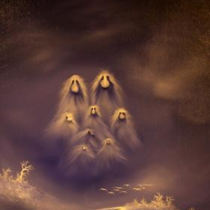 Trollmalerier - Mystiske troll i tåke